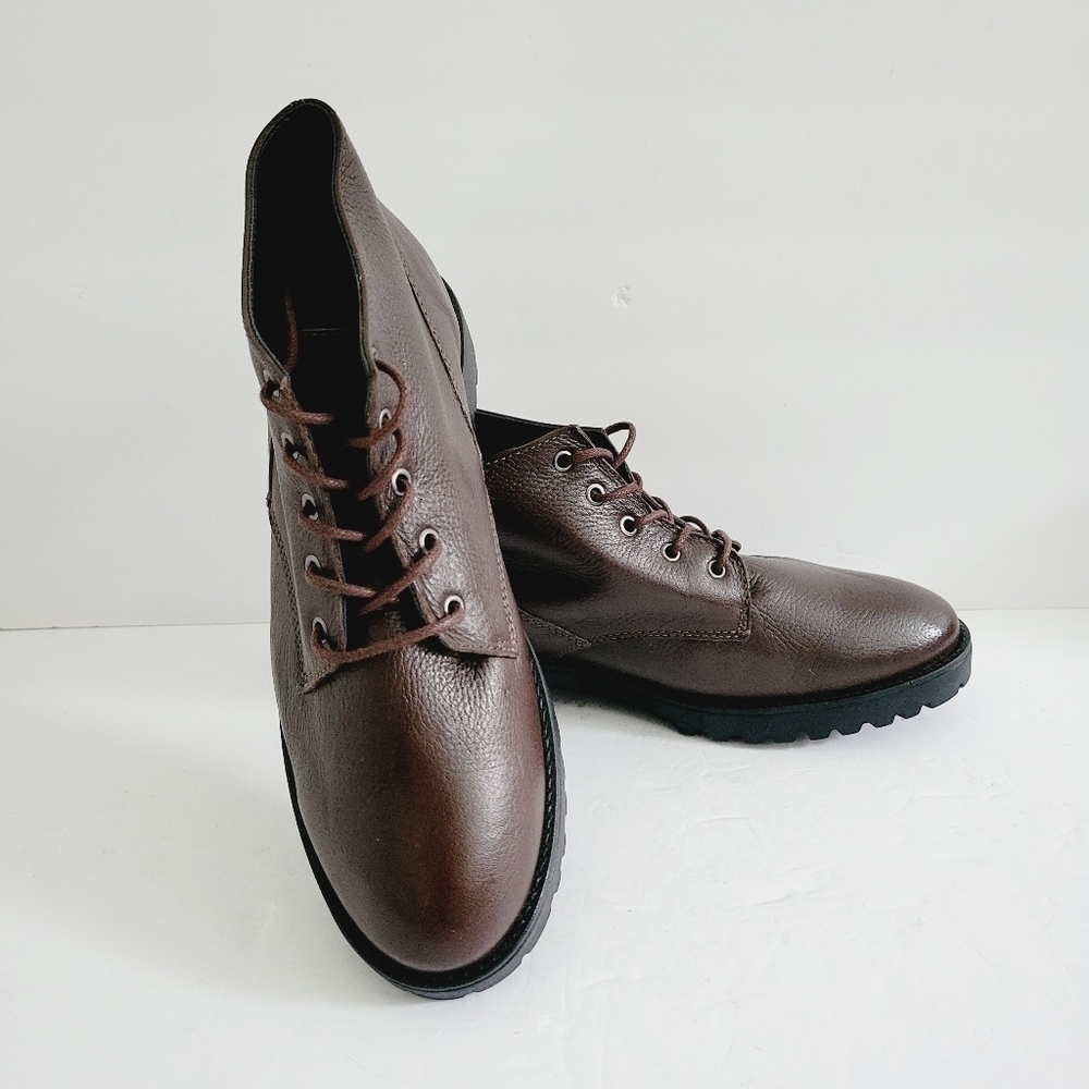 New Marc Joseph New York Soho 2 Brown Leather Booties Size 7,5